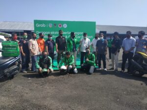 Launching Grab Protect Bersama Wakil Walikota Tasikmalaya H M Yusuf di Dinas Perhubungan Kota Tasikmalaya, juma't (26/6/2020)