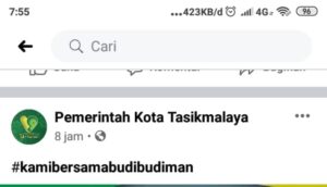 Akun Resmi Facebook Pemerintah Kota Tasikmalaya 