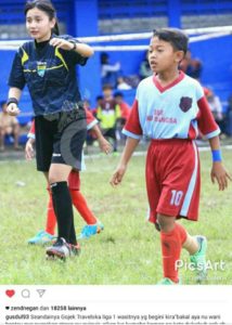 Wasit cantik asal tasikmalaya stadion persib