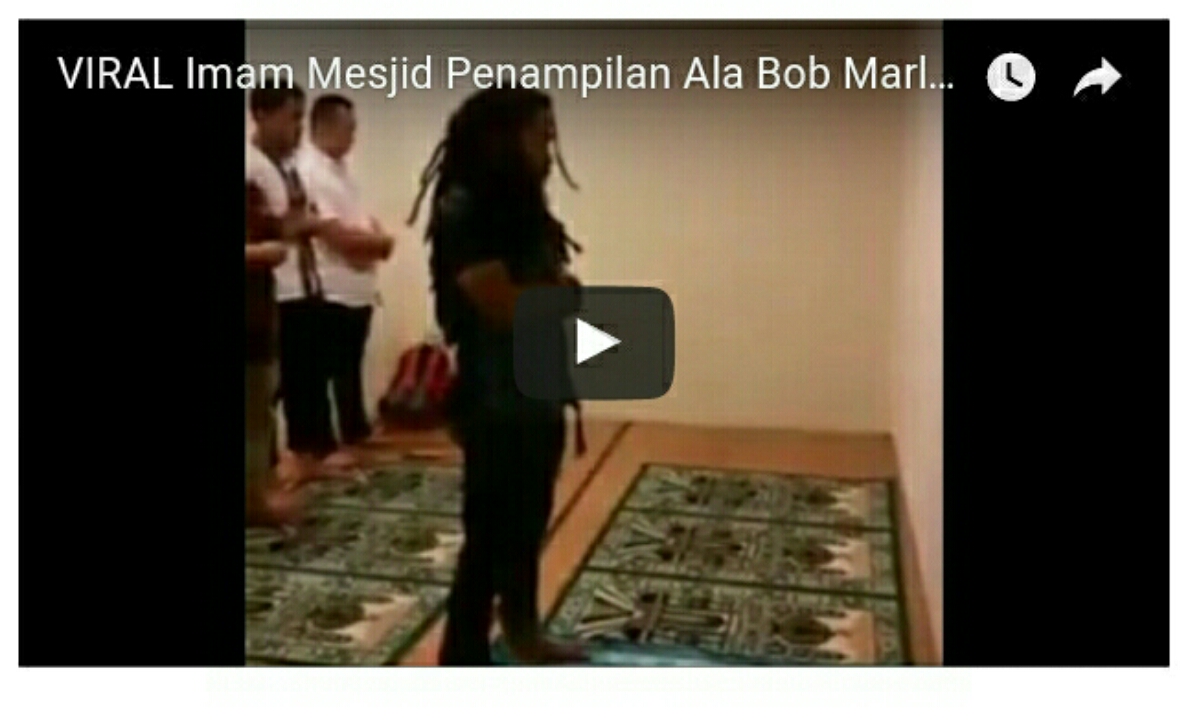 Viral !!! Video Imam Penampilan Ala Bob Marley Bersuara Merdu