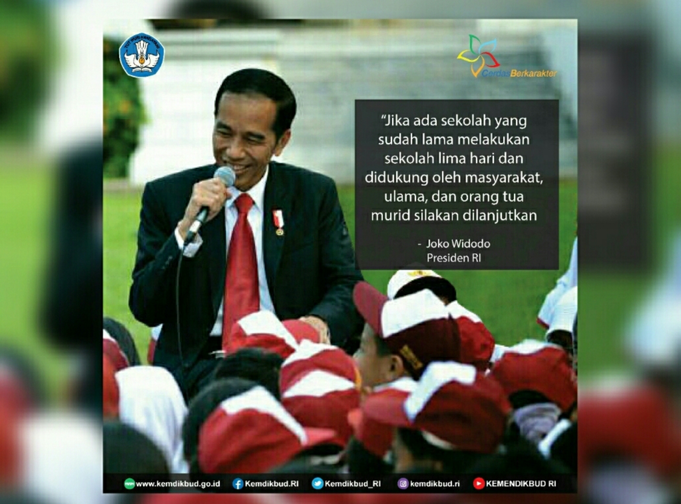 Begini Jawaban Jokowi Tentang Full Day School