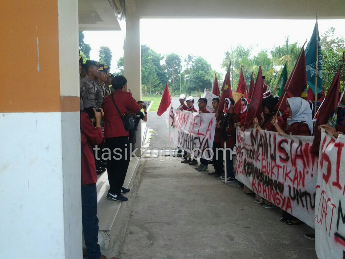 PC IMM Kabupaten Tasik Lakukan Aksi Bela Rohingya