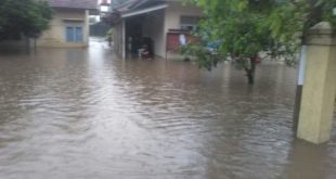 Kelurahan Tugujaya Kebanjiran Sampai Masuk Aula