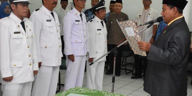 Usai Melantik Kepala Desa, Ini Pesan Bupati Tasik