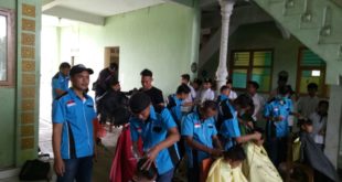 Diusia Yang Ke-1, PPRTS 'Nyukur' Rambut Anak Yatim Dan Santri