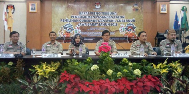 Empat Paslon Kini Sudah Ditetapkan KPU Jabar