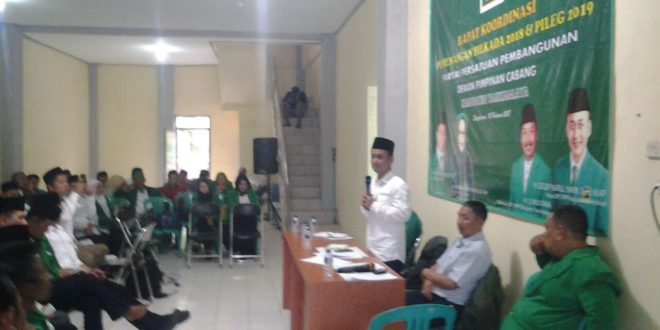 Jelang Pilgub Dan Pileg, DPC PPP Kabupaten Tasik Gelar Rakor