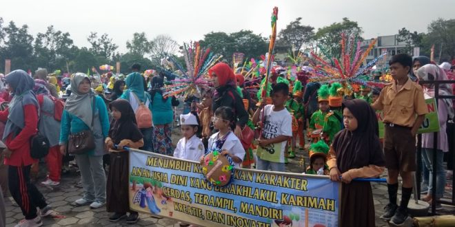 Ajang Kreativitas, Tk SeKota Tasikmalaya Ikuti Karnaval Anak