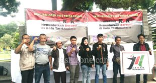 Aksi Stasioner 1000 Tandatangan, Dukung KPK Tuntaskan Dugaan Kasus Korupsi Di Tasik