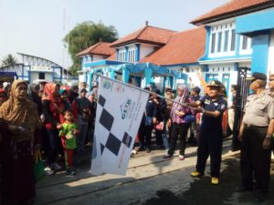 Pelepasan Peserta Gerak Jalan Oleh Kadishub Kabupaten Tasikmalaya 