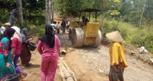 Budaya GotRoy Didesa Ini Masih Melekat, Masyarakat Kompak Bantu Bangun Jalan