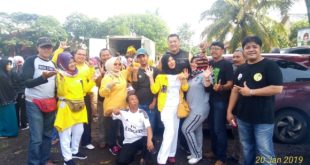 Partai Berkarya Kota Tasik Gelar Senam Sehat Dan Operasi Pasar Murah Sembako
