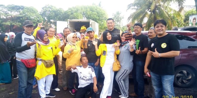 Partai Berkarya Kota Tasik Gelar Senam Sehat Dan Operasi Pasar Murah Sembako