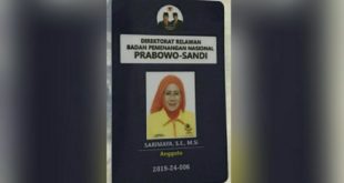 Hj Sarimaya Tegaskan Dukung Prabowo Sandi