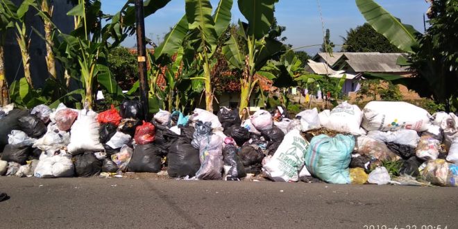 Tumpukan Sampah Di Desa Cisayong Tidak Diakut Khawatir Timbulkan Penyakit