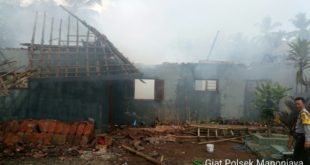 Ditinggal Kondangan, 1 Rumah Di Gunajaya Terbakar