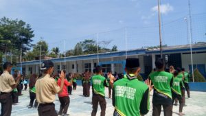 Latihan Rutin Setiap Hari Juma't yang dilakukan oleh anak-anak Pramuka Riyadul Hikmah saat dikunjungi tasikzone.com, juma't (20/9/2019)