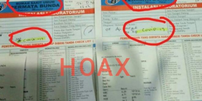 Tersebar Di Media Sosial Di Tasikmalaya ada yang Positif Corona Itu HOAX