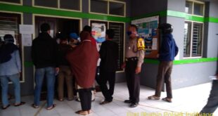 Polsek Indihiang Monitoring Pembagian Bansos Tunai dari Kemensos tahap 6 Di Sukamanah Cipedes