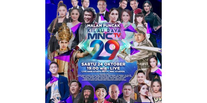 Kolaborasi Musisi Tanah Air, Siap Ramaikan Konser Kilau Raya MNCTV 29 Malam ini