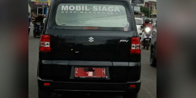 Mobil Desa Mekarwangi Plat Merah Z-H, Bolehkah