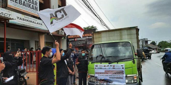 4 Ton Bantuan Kemanusiaan dari Tasikmalaya Diberangkatkan Menuju Sulbar & Kalsel