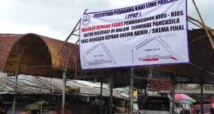 PKL Pasar Pancasila Menolak di relokasi