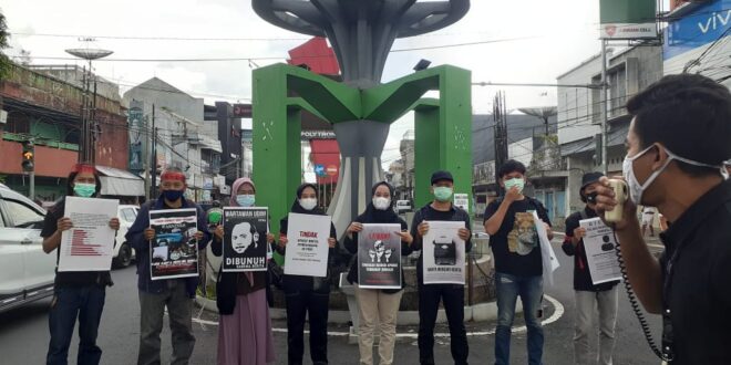 Forum Jurnalis Tasikmalaya Melawan Pinta Kapolri Usut Tuntas Kekerasan Terhadap Wartawan Tempo