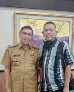 Inisiator Presidium 9 Asep Heru Bersama PLT Walikota Tasikmalaya H M. Yusuf