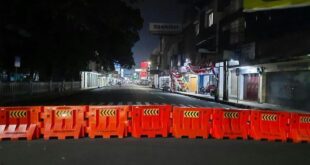 Penyekatan Jalan di Pusat Kota Tasikmalaya