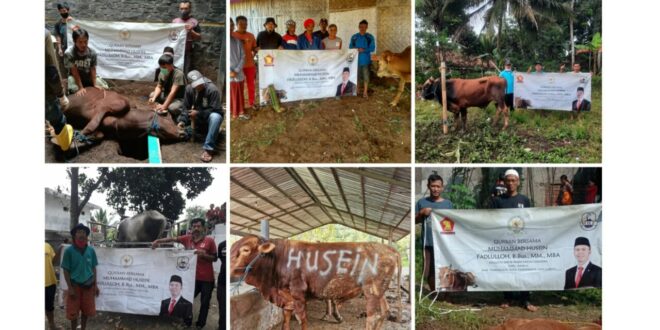 Anggota DPR RI Muhammad Husein Fadlulloh Tebar Qurban