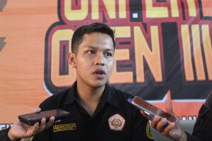 Ketua Pelaksana, Unper Open III, saat diwawancara Wartawan, jumat (02/06/2023)