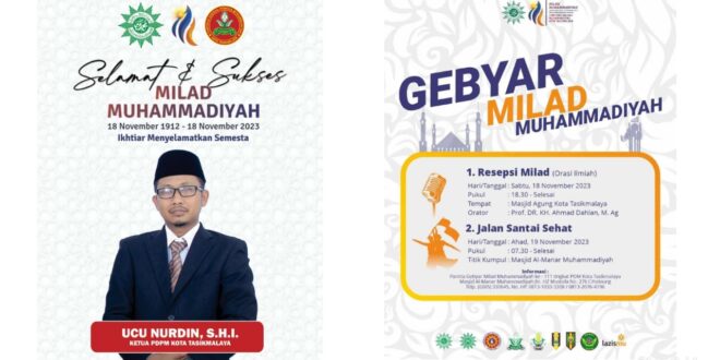 Gebyar Muhammadiyah ke 111 tahun Kota Tasikmalaya Siap Dihelat