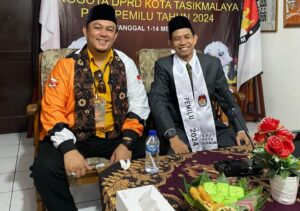 Ketua DPC Ivan Sambas, Saat bersama Ketua KPU Kota Tasikmalaya beberapa waktu yang lalu 