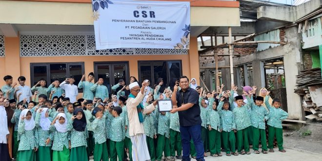 Galeri24 Berikan Kontribusi CSR kepada Pesantren di Tasikmalaya