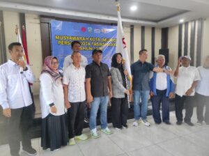 Ketua KONI Anton Suherlan, Saat Menghadiri Muskot Persani Kota Tasikmalaya, sabtu (14/06/2025)