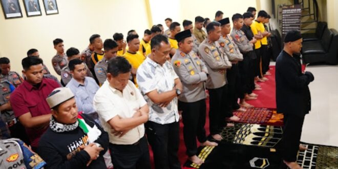Haru di Balik Seragam: Polres Pangandaran Doakan Driver Ojol yang Wafat Saat Aksi