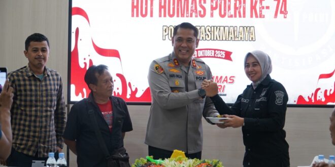 Penuh Kehangatan, Polres Tasikmalaya Gelar Syukuran HUT Humas Polri Bareng Jurnalis Pokja