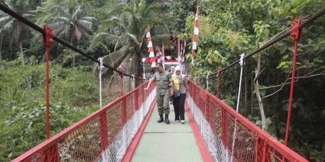 Program 200 Jembatan Garuda Diluncurkan, Jembatan Gantung Leuwi Hieum Jadi Akses Baru Warga