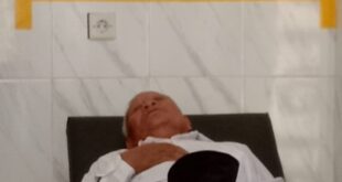 Kiyai sepuh terbaring di Salah satu Pusat Kesehatan, foto : istimewa