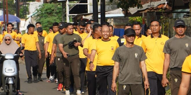 Olahraga Bareng Muspida, Polres Tasikmalaya Gaungkan Semangat K3 dan Kebersamaan