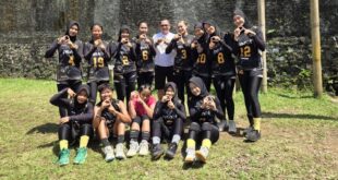 Para Atlit Bola Voli Putri usai latihan di Lapang Padasuka Kota Tasikmalaya, sabtu (02/05/1026)